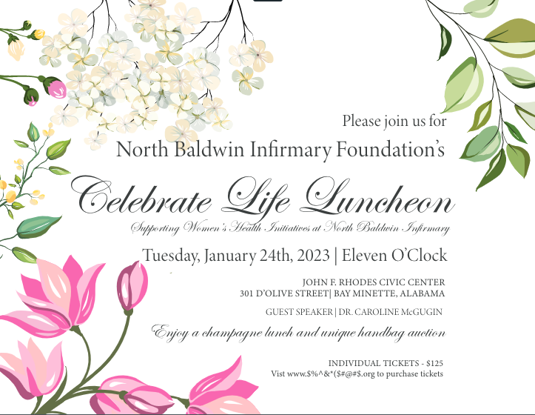 North Baldwin Infirmary Celebrate Life Luncheon