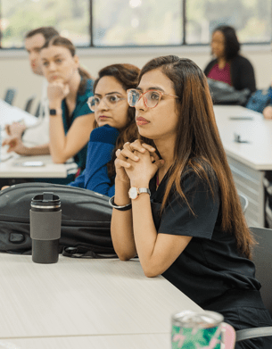 Students watching lecture